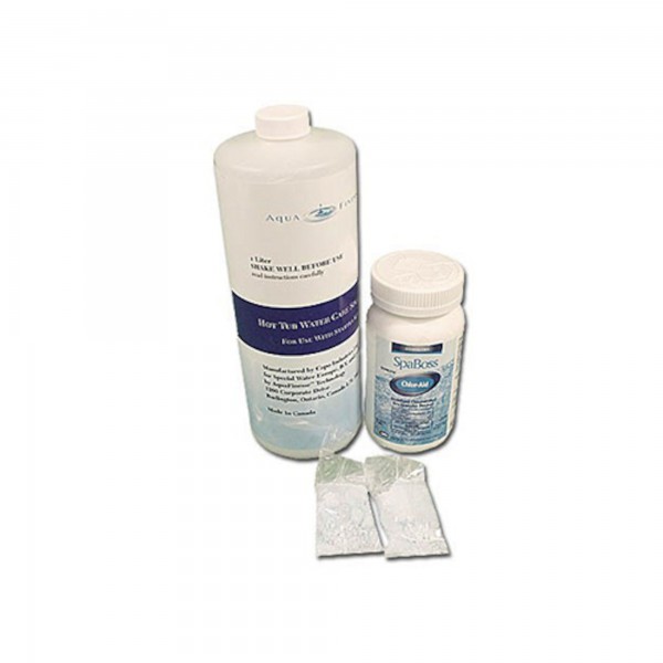 Chemical, Aquafinesse, 1-Month Starter Kit w/Manual, 11L Aquafinesse, 17oz Granular Chlorine, 2Filter Clean Tabs : 956306