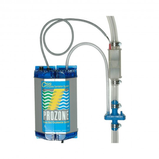 Sanitation System, Prozone, 230v, Hybrid Ozone/Salt Chlorine/Bromine w/Install Kit : S1211-05IA-P28