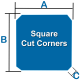 Soft Spa Cover Square with Cut Corners