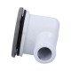 Drain, Waterway, 2"Face, 90°, 3/4"Barb, 1-1/4"Hole w/Cover, Gray : 640-0427