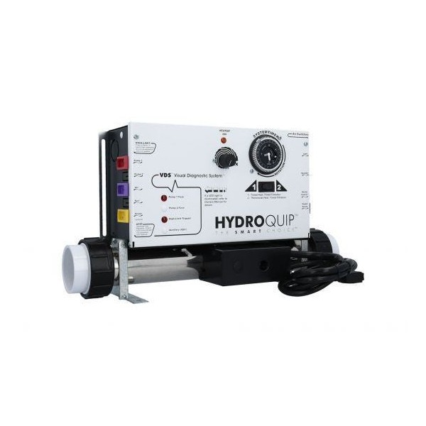 Control System, Air, HydroQuip CS6009US1 Slide , Conv. 1.4/5.5kW, Pump1, Blower or P2, Light, w/ Time Clock : CS6009-US1
