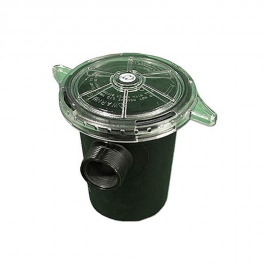 Hair/Lint Trap Assembly, Waterway, 1-1/2"FBT x 1-1/2"MBT x 1-1/2"FPT, Complete w/Basket & Lid : 310-5400