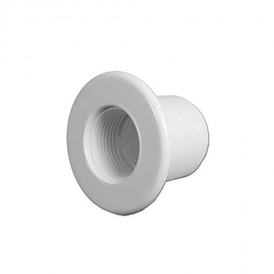 Wall Fitting, Jet, HydroAir Slimline, 2-1/2" Face, Extended Threads, 1-3/4" Thread Length, White : 10-3903