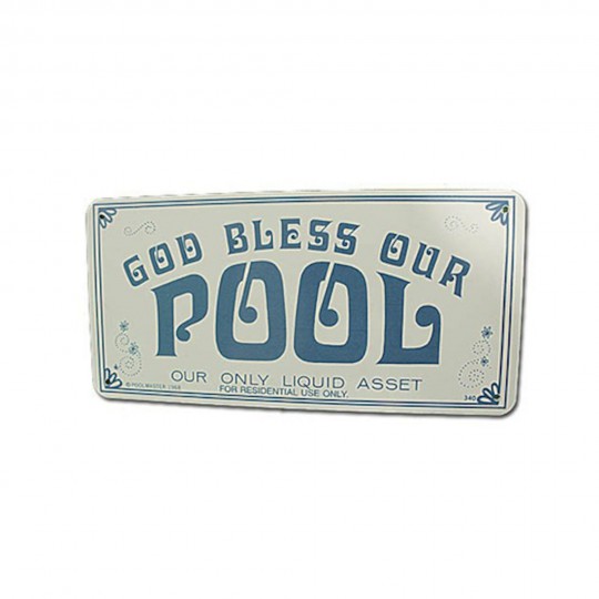 Sign, God Bless Our Pool : PM41340