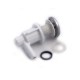 Air Injector, Waterway Lo-Pro Ell, 3/8" Barb, Stainless Steel Escutcheon : 670-2210