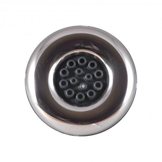Jet Internal, Waterway Poly Storm, Multi-Massage, 4" Face, Smooth, Dark Silver/Stainless : 212-8299-DSGS