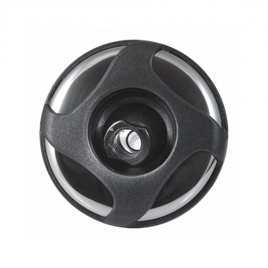 Jet Internal, Waterway Poly Storm, Directional, 4" Face, Swirl, Dark Silver/Black/Stainless : 212-0441-DSGS