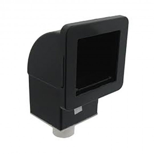 Skim Filter, Waterway, Front Access, 1-1/2"Slip, Black, Less Filter Cartridge : 510-1501