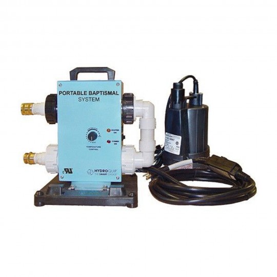 Baptismal Control System, HydroQuip, Portable, 115V, 1/6HP, 1-Speed, 1.0kW : PBES-6010