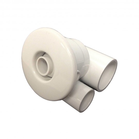 Jet Assembly, Hydrabath, Futura Jet, Directional, 2-1/2" Face, 1" Water x 1/2" Air, 1-11/16 Hole Size, White : FJ1X5-1