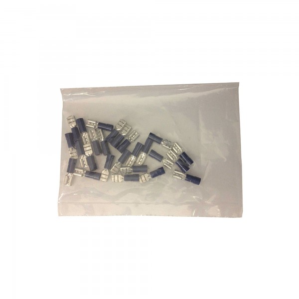 Wire Terminal, F/M Disconnect, No.16-14, .187, Blue, 25 Pack : FMV187B