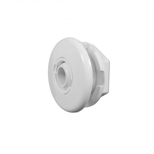 Wall Fitting Assembly, Jet, HydroAir Micro-Jet, 2-1/2" Face, White w/ Lock Nut : 10-3200