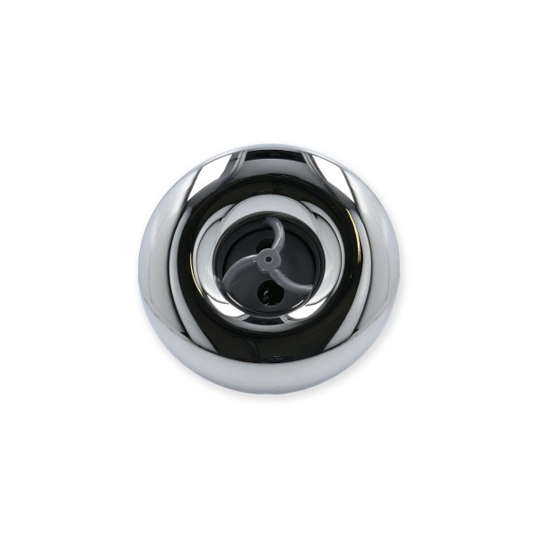 Jet Internal, Rising Dragon Quantum, 3" Face, Screw In, Pulsator, Smooth, Gray w/ Stainless Escutcheon : RD203-3427S
