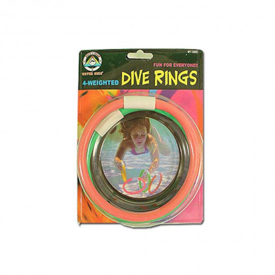 Toy, Dive Rings, 4 Pack, Assorted Colors : 11300