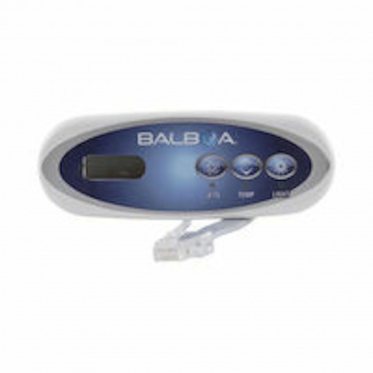 Spaside Control, Balboa VL200, Mini Oval, 3-Button, LCD, Jet1-Temp-Light : 52487