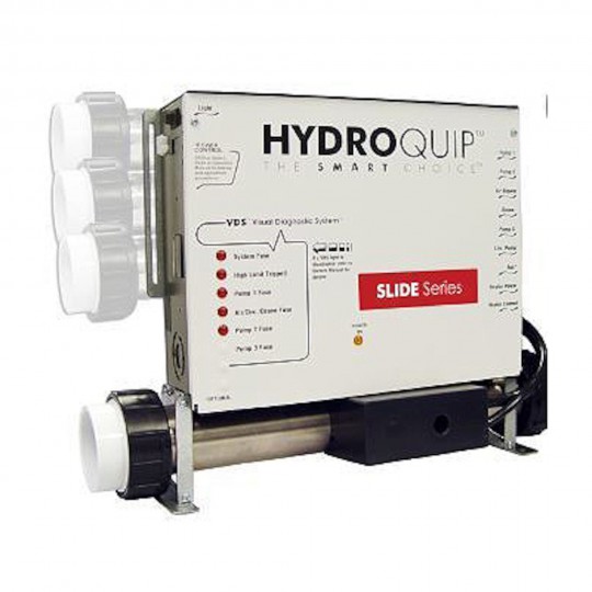 Control System, HydroQuip CS9708, Versa-Heat, Pump1, Pump2, Pump3, Blower w/Moulded Cords : CS9708-U-VH