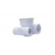 Body Assembly, Jet, Waterway Poly Jet, Tee Body, 1-1/2"S Water x 1"S Air, 2-5/8" Hole Size, 2 Plugs, White : 210-5860