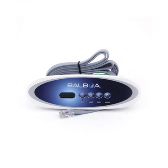 Spaside Control, Balboa MVP/VL260, 4-Button, LCD, White Bezel, Jets-Light-Cool-Warm : 55081