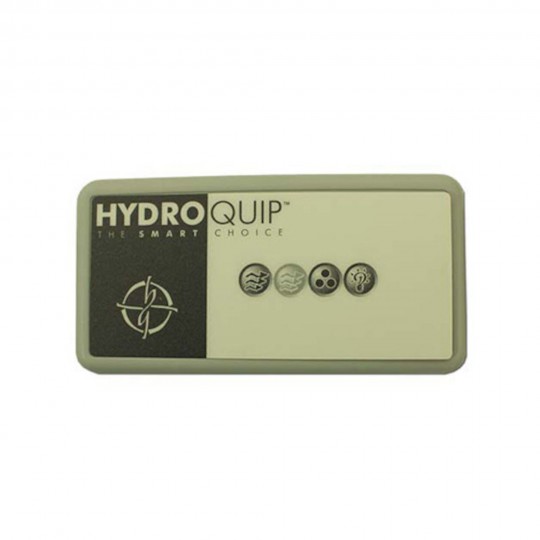 Spaside Control, HydroQuip Auxilliary, 4-Button, No Readout, Pump1-Pump2-Aux-Light : 48-0210-S