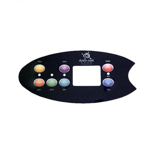 Overlay, Master Spa, 2010 Down East, 7-Button, 3-Pump : X509050