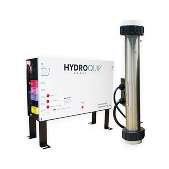 Heater Assembly, HydroQuip, Versi-Heat, 5.5kW, 230V, 2" x 13"Long, w/2 60" 3 Pin Molded J&J Plugs: 22-C7B-000-OPP3