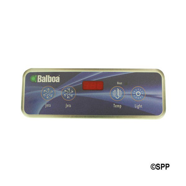 Spaside Control, Balboa VL403, Lite Duplex, 4-Button, LED, Jets-Jets-Temp-Light : 54104