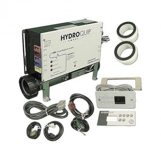Equipment System, HydroQuip ES4330, 5.5kW, Pump1- 1.0HP, Blower- 1.0HP, Pump2 Ready w/Cords & Spaside : ES4330-A