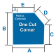Custom One Cut Corner Spa Cover Cap