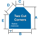 Custom Spa Cover Cap Two Cut Corners