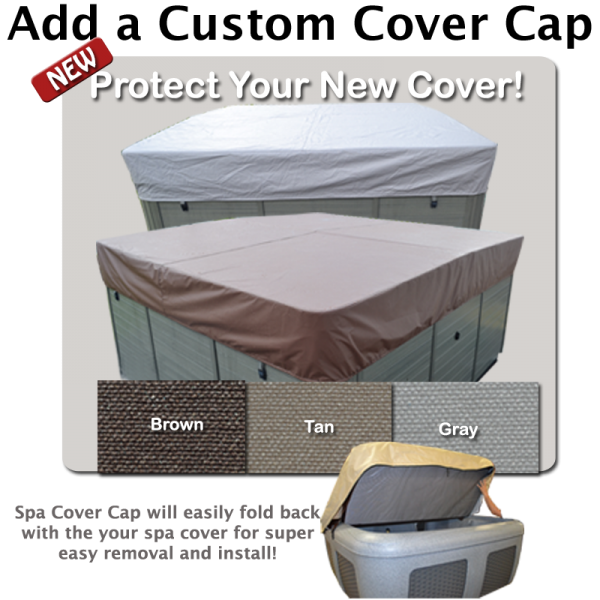 Hot Tub Covers for Amish Spas - Bird-in-Hand 1 - Square with Cut Corners - A: 92.5, B: 92.5, C: 14