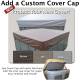 Hot Tub Covers for Amish Spas - Socializer Lounger - Rectangle with Rounded Corners - A: 83, B: 76.75, C: 6