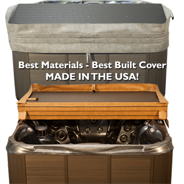 Hot Tub Covers for API Spas - Monterry - Octagon - A: 72, B: 72, C: 29.75