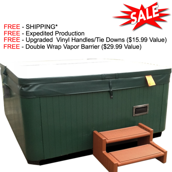 Hot Tub Covers for Free Flow Spas - 73 Octagon - Octagon - A: 73, B: 73, C: 30.25
