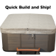 Hot Tub Covers for PDC - Timeless Spas - Malibu - Rectangle - A: 84, B: 60.5