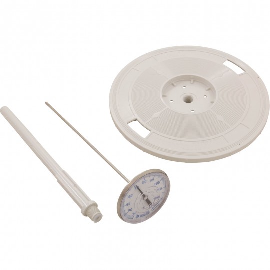 Skimmer Lid, Pentair, 9-3/16" Diameter, w/Thermometer, White : L4W