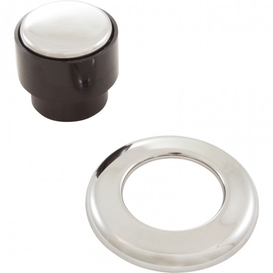 Air Button Bezel Kit, TDI 3428, 1-5/8 Face Diameter, Chrome : AA30136-5757