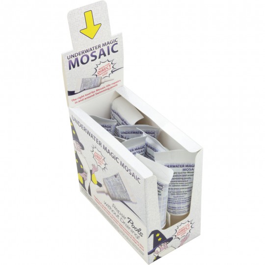 Sealant, Underwater Magic Mosaic, 8ct, 2.1 oz Tube, White : MOSAIC-60-8XCS