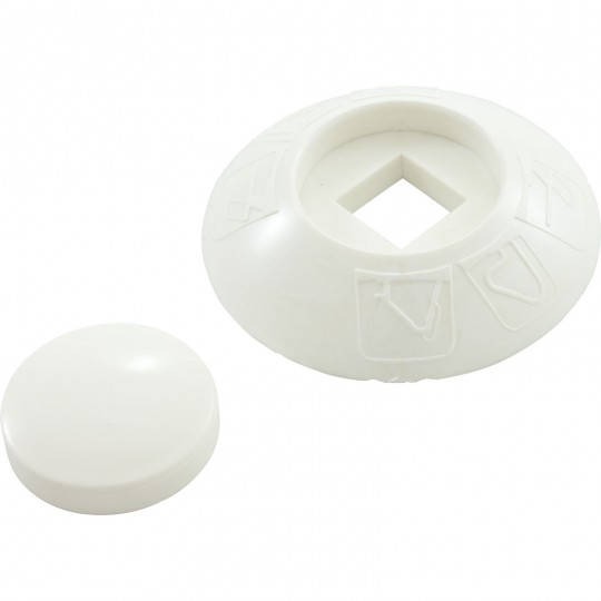 Washer Assembly, Recessed Plastic w/Cover, White : 05-632