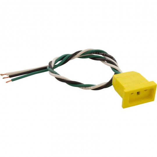 Receptacle, H-Q, Ozone, Molded, Yellow, 18/3 : 09-0018C-A