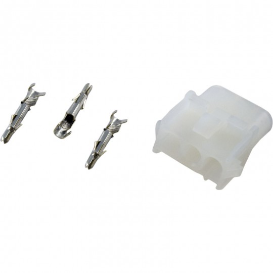 Adapter Kit, Cap Housing, Female AMP, 3 Pin, with Pins : FMLAMPW3PINS