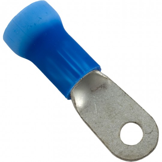 Ring Terminal, 6 AWG, Number 10 Stud, Blue, Quantity 25 :