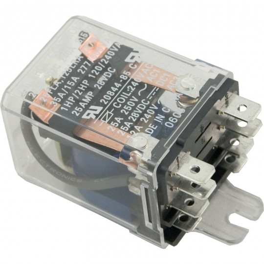Relay, Deltrol Controls, DPDT, 25a, 230v, Coil, Dustcover : 20844-85