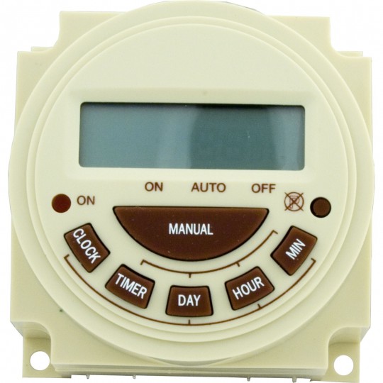 Timer, Intermatic, SPST, Panel Mount, 230v, 20A, 7day, Electric : PB374E