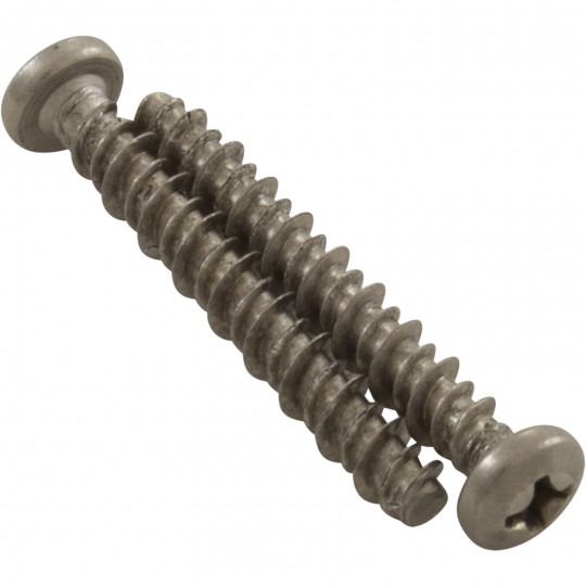 Screw, 2 Pack, Aqua Products, Number 8 x 1.175", SS : 2500