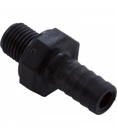 Drain Plug Adapter, 1/4" Male Pipe Thread x 3/8" Barb : 413-1201