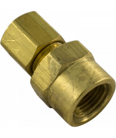 Compression Fitting, 1/8" x 3/16" Tube, Brass : 522000