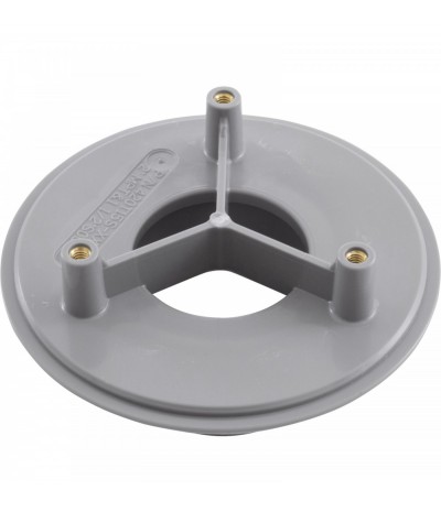 Wall Fitting, 4" dia, 2-3/8"hs, 2"mpt-1-1/2"s, Lt Gray : 420T15S103