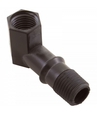 90 Elbow, Little Giant, Outlet, 1/4"fpt x 1/4"mpt, Black : 943470