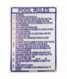Sign, Pool Rules, North Carolina, 24" x 36" : R234100